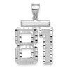 14kw Large Brushed Diamond-cut Number 81 Charm