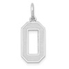 14kw Medium Satin Number 0 Charm