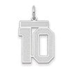 14kw Medium Satin Number 10 Charm