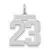 14kw Medium Satin Number 23 Charm