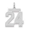 14kw Medium Satin Number 24 Charm