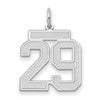 14kw Medium Satin Number 29 Charm