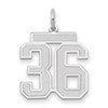 14kw Medium Satin Number 36 Charm