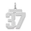 14kw Medium Satin Number 37 Charm
