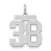 14kw Medium Satin Number 38 Charm