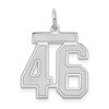 14kw Medium Satin Number 46 Charm