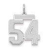 14kw Medium Satin Number 54 Charm