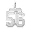 14kw Medium Satin Number 56 Charm