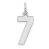14kw Small Satin Number 7 Charm