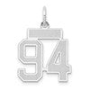 14kw Small Satin Number 94 Charm