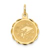 14k GRADUATION DAY with Cap 16mm Engravable Disc Charm