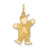14k The Kids Small Alphabet Boy Kiss Charm
