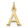 14kr Cutout Letter A Initial Pendant