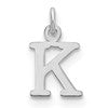 14kw Cutout Letter K Initial Pendant