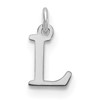 14kw Cutout Letter L Initial Pendant