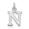 14kw Cutout Letter N Initial Pendant