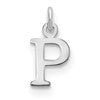 14kw Cutout Letter P Initial Pendant