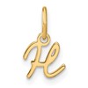 14KY Upper case Letter H Initial Charm