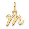 14KY Upper case Letter M Initial Charm