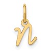 14KY Upper case Letter N Initial Charm