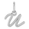 14KW Upper case Letter U Initial Charm