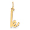 14KY Lower case Letter K Initial Charm