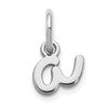 14KW Lower case Letter A Initial Charm