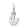 14KW Lower case Letter E Initial Charm