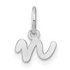 14KW Lower case Letter N Initial Charm
