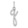 14KW Lower case Letter Q Initial Charm