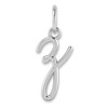 14KW Lower case Letter Z Initial Charm