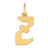 14KY Letter Z Initial Pendant