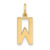 14ky Letter W Initial Pendant