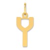 14ky Letter Y Initial Pendant