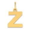 14ky Letter Z Initial Pendant