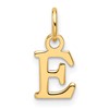14ky Cutout Letter E Initial Pendant