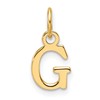 14ky Cutout Letter G Initial Pendant