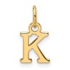 14ky Cutout Letter K Initial Pendant
