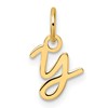 14K Uppercase Letter Y Initial Charm