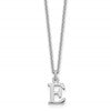 14KW Cutout Letter E Initial Necklace