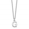 14KW Cutout Letter G Initial Necklace
