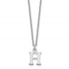 14KW Cutout Letter H Initial Necklace