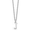 14KW Cutout Letter J Initial Necklace