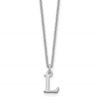 14KW Cutout Letter L Initial Necklace