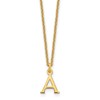 14KY Cutout Letter A Initial Necklace