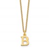 14KY Cutout Letter B Initial Necklace