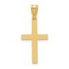 14k Sandblasted Cross Pendant