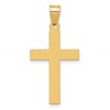 14k Sandblasted Cross Pendant