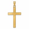 14k Florentine Satin Cross Pendant