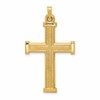 14k Hollow Latin Cross Pendant